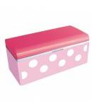 Bento Box Polka Dot White and Black with Cold Pack