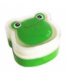 Bento Box 2 tier Lunch Box with Strap Frog Face Cold Pack