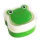 Bento Box 2 tier Lunch Box with Strap Frog Face Cold Pack