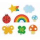 Microwavable Bento Baran Food Partition Sheet Set Rainbow 16pcs