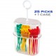 Japanese Bento Pick Cute Food Pick 25 pcs with Case