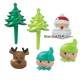 Food Decorating Pick Puffy Ring Santa Christmas Tree Elf 