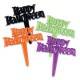 Food Decorating Pick Happy Halloween Message 8 pcs