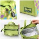 Microwavable Kids Glass Bento Lunch Box Set Spoon Fork Green