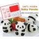 Baby 3D Panda Bento Rice Mold and Seaweed Nori Cutter Set 