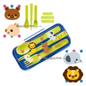 Portable Bento Fork Spoon Chopsticks and Case 4 in 1 Boy Portable Bento Fork Spoon Chopsticks and Case 4 in 1 Boy