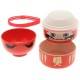 Japanese Bento Box 2 tier Lunch Box Kokeshi Set Daruma