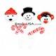 Food Decorating Pick Puffy Ring Snowman Polar Bear Penguin