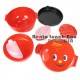 Round Lacquer Kids Bento Box 2 tier Deluxe Red