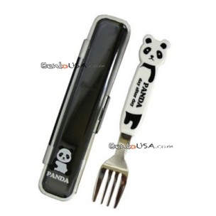 Japanese Bento Fork with Case Panda Japanese Bento Fork with Case Panda