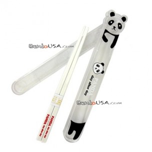 Japanese Bento Chopsticks with Case Panda Japanese Bento Chopsticks with Case Panda