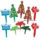 Food Decorating Pick Merry Xmas Message North Pole Winter Wonderland