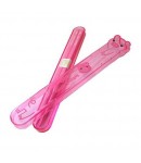 Japanese Bento Chopsticks with Case Pink Pig