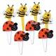Food Decorating Pick Puffy Ladybug Bee