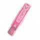 Japanese Bento Fork with Case Pink Pig
