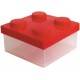 Microwavable Bento Block Snack Container Red