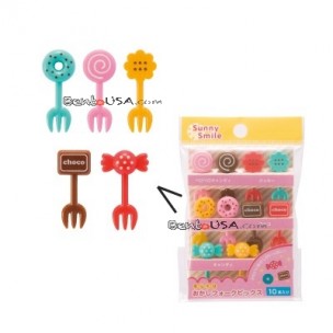 Japanese Bento Box Accessory Sweet Fork Food Pick 10 Pcs