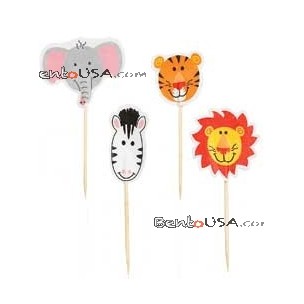 Bento Box Jungle Pals Fun food pick 24 pcs