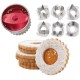 Bento Decoration 7 Pc Linzer Cut Outs Cookie Cutter Set