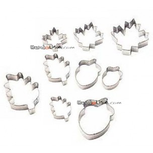 Bento Decoration Accessories Cookie Cutter Leaf Cute 9 pcs Bento Decoration Accessories Cookie Cutter Leaf Cute 9 pcs