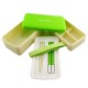 Japanese Bento Box 3 tier Lunch Box with Strap and Chop Green