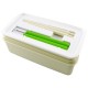 Japanese Bento Box 2 tier Lunch Box with Strap and Chop Green