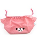 Japanese Bento Lunch Drawstring Bag with Ears - Bear