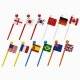 Japanese Bento Food Pick world Flags 12 pcs