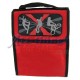 Insulated Bento Lunch Bag with 3D design Red