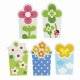 Microwavable Bento Baran Food Divider Sheet Set Flower Garden