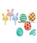 Food Decorating Pick Puffy Ring Bunny Egg Butterfly