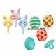 Food Decorating Pick Puffy Ring Bunny Egg Butterfly