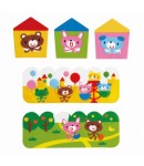 Microwavable Bento Baran Food Partition Sheet Set Animal 32pcs