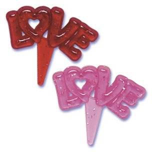 Food Decorating Pick Puffy Pick Love