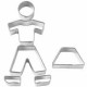 Bento Decoration Accessories Cookie Cutter People Cute 6 pcs