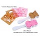 Decorative Bento Rice Mold set with Plate Cutter - Dolls