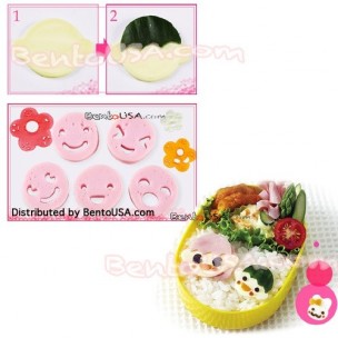 Decorative Bento Cutter Ham Cheese Cutter Set 14 Facial Expression Decorative Bento Cutter Ham Cheese Cutter Set 14 Facial Expression