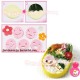 Decorative Bento Cutter Ham Cheese Cutter Set 14 Facial Expression