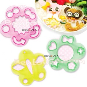 Decorative Bento Cutter Ham Cheese Cutter Set 18 Shapes