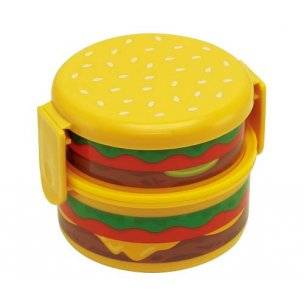 Japanese Cheese Burger 2-tier  Bento Lunch Box