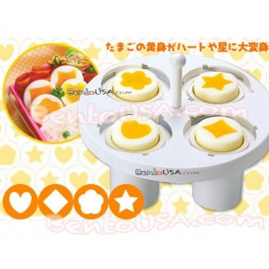 Decorative Hard Boiled Egg Yolk Mold 4 Shapes