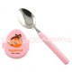 Japanese Bento Box Cutlery Spoon with Squirrel Case Pink