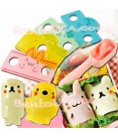 Decorative Bento Plate Cutters 4 Animal and Rice Mold