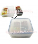 Microwavable Airtight Easy Bento Lunch Box 4 Sections