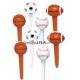 Food Decorating Pick Puffy 3D Sports Balls great for boys