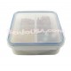 Microwavable Airtight Easy Bento Lunch Box 4 Sections