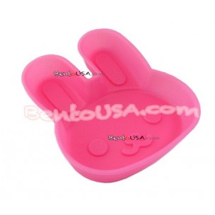 Microwavable Bento Silicone Food Cup Baking Pink Rabbit