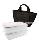 Microwavable Airtight Bento Lunch Box set with 4 compartments