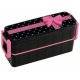 Japanese Bento Lunch Box Slim Black and Pink Bow