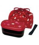Japanese Bento Lunch Box Designer Set Slim Red Rabbit